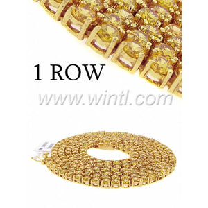 One Row Cz Chain 30"- 4mm