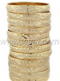 Oro Laminado Tri-Gold Filled Bangles 015