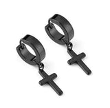 Prodigious Dangling Cross Earrings- D9521