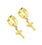 Prodigious Dangling Cross Earrings- D9521