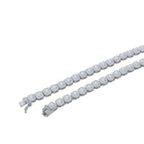 ICECUBE 5 MM 925 SILVER SQUARE TENNIS CHAIN | 9213571