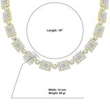 INGENIOUS 14MM Iced Out CZ Chain I 962372