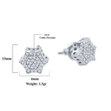 Diaphanous Screw Back Earrings | 9212331