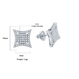 CONCAVE SCREW BACK EARRINGS  | 9216111