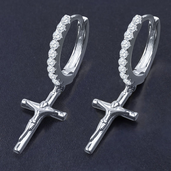 CRUCIFIXUS SILVER EARRINGS | 9214501