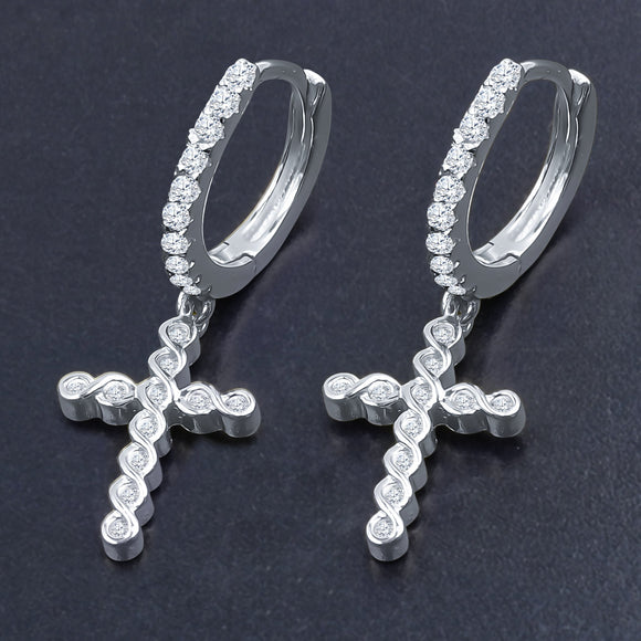 DOMINIQUE SILVER EARRINGS | 9214491