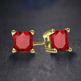 PALAZO Red CZ Earring | 960846