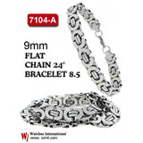 SOREN 9MM Steel Byzantine Flat Link Bundle | 930731