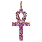 Rose Gold with Pink Stone Ankh - 9126833