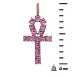 Rose Gold with Pink Stone Ankh - 9126833
