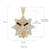 Sipping Sun Silver Pendant with CZ Stone-929958