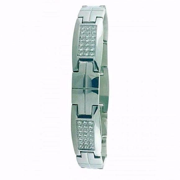 Stainless Steel bracelet with CZ 80031