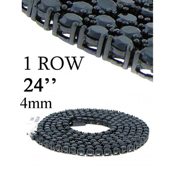 One Row Cz Chain 24