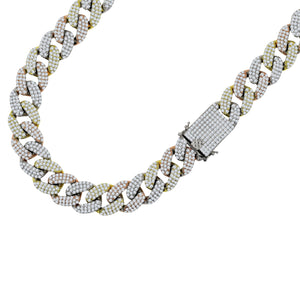 STALLION 18 MM Tricolor Cuban Chain | 9615552