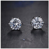 BEAM Silver Clear CZ Earring | 961141